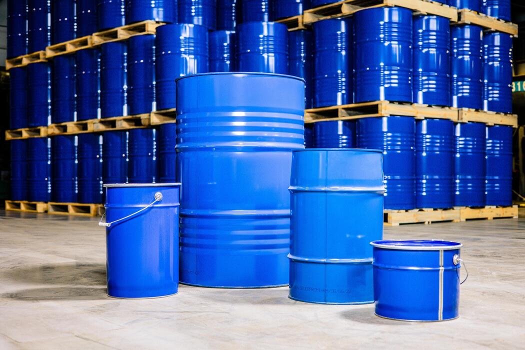 Steel chemical drums